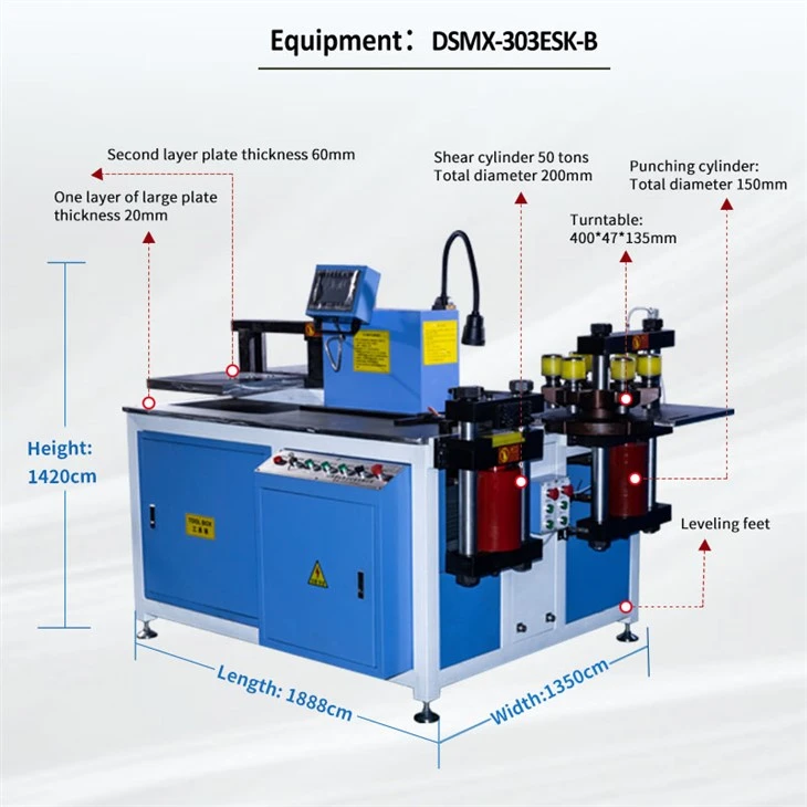 3 In 1 Copper Busbar Processing Machine